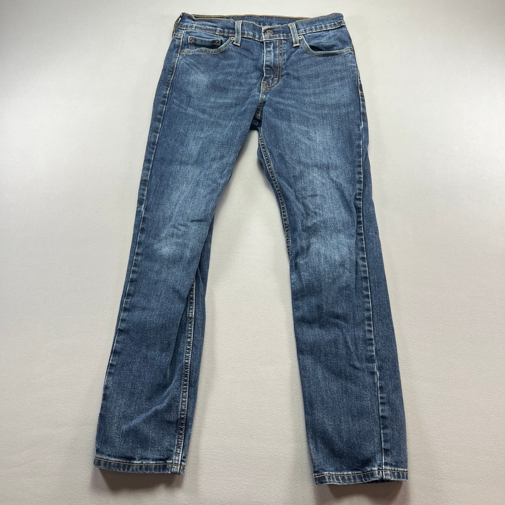 Levi's 511 Jeans Men 30x30 Blue Denim Red Tab Comfort Mid Rise Grunge Streetwear